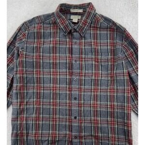 L.L. BEAN TRADITIONAL FIT PLAID SHIRT FITS LIKE LARGE‎